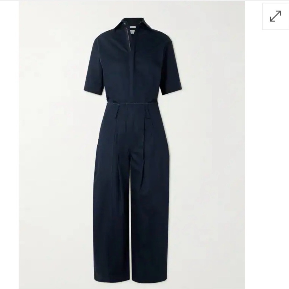Rivet Utility Cotton Canvas Herringbone Jumpsuit - Picture 5 of 7
